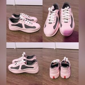 Prada America's Cup Soft rubber and bike fabric sneakers